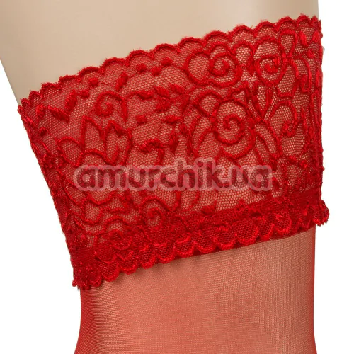 Чулки Cotelli Legwear Halterlose Strumpfe 2520079, красные