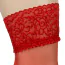Чулки Cotelli Legwear Halterlose Strumpfe 2520079, красные - Фото №5