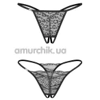 Набор из 2 трусиков Obsessive Bianca, черный - Фото №1