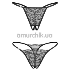 Набор из 2 трусиков Obsessive Bianca, черный - Фото №1