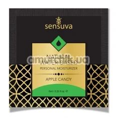 Лубрикант Sensuva Natural Water-Based Apple Candy - яблоко в карамели, 6 мл - Фото №1