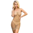 Сукня Star Night Fishnet Off-The-Shoulder Solid Rhinestone Dress, тілесна - Фото №1
