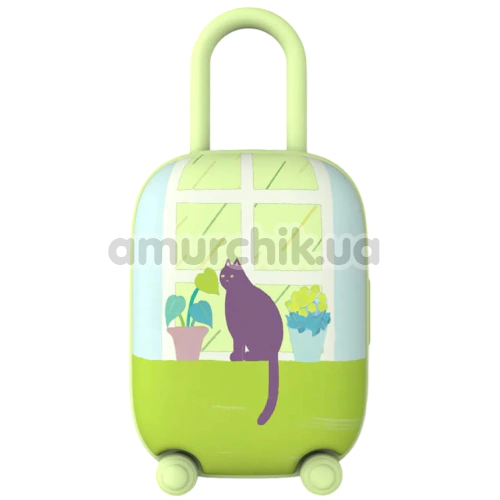 Симулятор орального сексу для жінок з вібрацією BeYourLover Magic Suitcase, салатовий