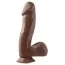 Фаллоимитатор Basix Rubber Works Dong with Suction Cup, 16.5 см коричневый - Фото №1