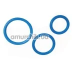 Набор эрекционных колец Menz Stuff Comlete Set of Cockrings, 3 шт - Фото №1
