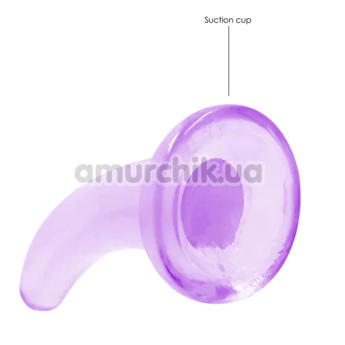 Фаллоимитатор Realrock Crystal Clear Dildo 5, фиолетовый