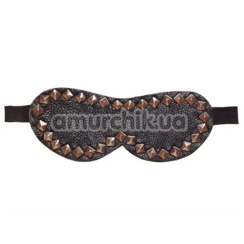Маска на глаза с заклепками sLash Style Leather Mask, черная
