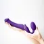 Безремневой страпон с вибрацией Strap-On-Me Vibrating Bendable Strap-On M, фиолетовый - Фото №9