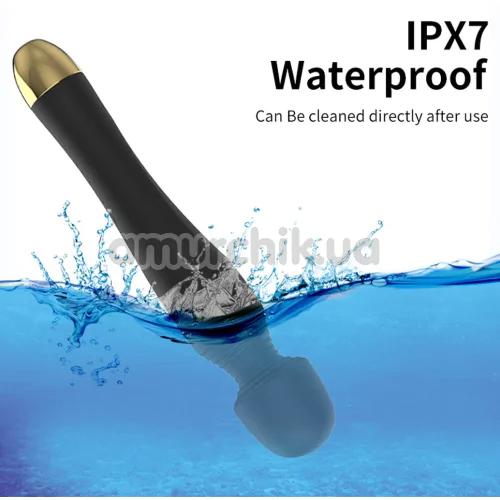 Універсальний вібромасажер Foxshow Silicone Massager, чорний