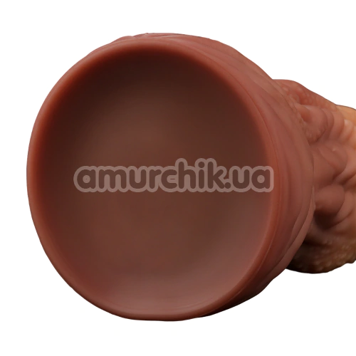 Фаллоимитатор Dual-Layered Silicone Nature Cock LV411018, коричневый