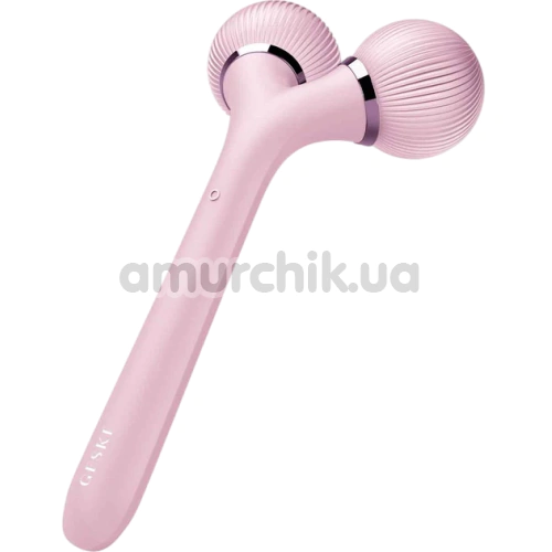 Ультразвуковий масажер Geske Sonic Facial & Body Roller 4 in 1, світло-рожевий