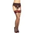 Комплект Stockings черный: чулки + пояс (модель 5536)