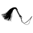 Флоггер DS Fetish Flogger Silicone Temperary М, чорний - Фото №2