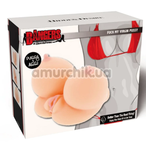 Мастурбатор Bangers Fuck My Virgin Pussy, телесный