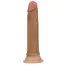 Фаллоимитатор Dual-Layered Silicone Nature Cock LVTOY002, коричневый - Фото №1