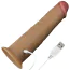 Вибратор с ротацией Dual-Layered Silicone Nature Cock LV410210, телесный - Фото №5