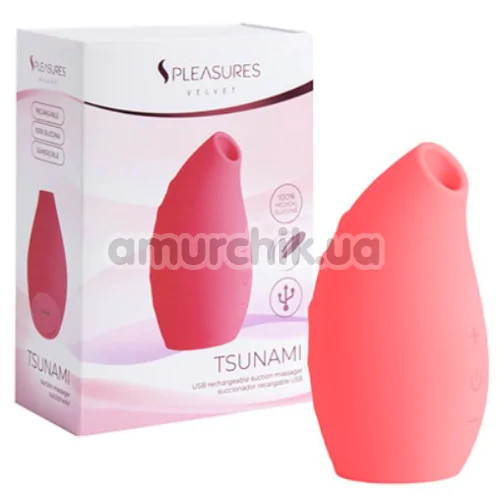 Симулятор орального секса для женщин S Pleasures Velvet Tsunami, розовый