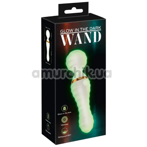 Універсальний вібромасажер Glow In The Dark Wand, світиться у темряві
