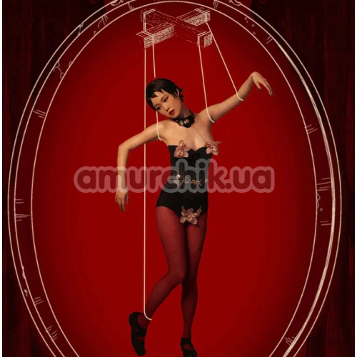 Нашийник із затискачами для сосків Upko Mystic Bond Collection Collar With Pulling Nipple Clamps, чорний