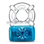 Віброкільце для члена Play With Me One Night Stand Vibrating C-Ring, блакитне - Фото №1