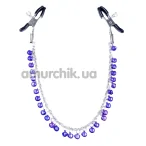 Зажимы для сосков Boss Series Fetish Exclusive Nipple Clamps No.1, фиолетовые - Фото №1
