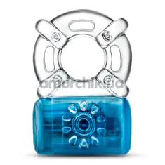 Віброкільце для члена Play With Me One Night Stand Vibrating C-Ring, блакитне - Фото №1