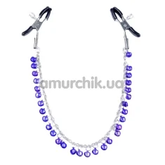 Зажимы для сосков Boss Series Fetish Exclusive Nipple Clamps No.1, фиолетовые - Фото №1