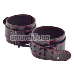 Фіксатори для ніг Bondage Fetish Pleasure Ankle Cuffs, чорні - Фото №1