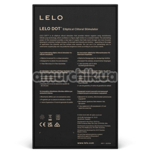 Клиторальный вибратор Lelo Dot Aqua (Лело Дот Аква), бирюзовый