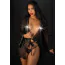 Комплект Daring Intimates Sheer Kimono and String, черный: пеньюар + трусики-стринги - Фото №13