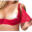 Комплект Cottelli Lingerie Set 221263334, красный: бюстгальтер + трусики с подвязками для чулок - Фото №6