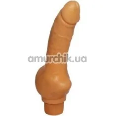 Вібратор Erolin Vibro Erogen Collection 18х3.5 см, тілесний - Фото №1