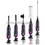 Набор адаптеров для секс-машин Hismith Luxury Kit For Lovers KlicLok System Set - Фото №1