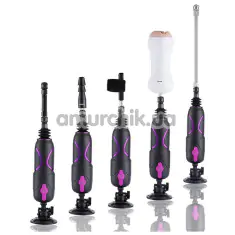 Набор адаптеров для секс-машин Hismith Luxury Kit For Lovers KlicLok System Set - Фото №1