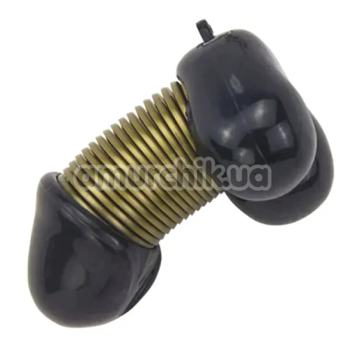 Брелок в виде пениса Roomfun Cock Keychain, черный