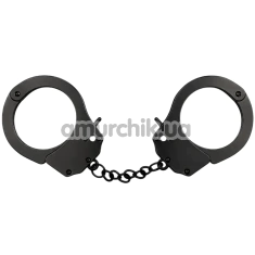 Наручники DS Fetish Metal Handcuffs, черные - Фото №1