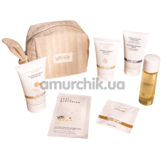 Набір інтимних засобів YESforLOV Valentine's Day Pouch в бежевій косметичці - Фото №1