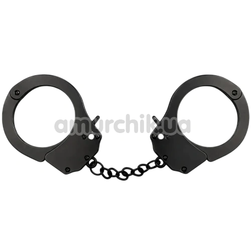 Наручники DS Fetish Metal Handcuffs, чорні - Фото №1