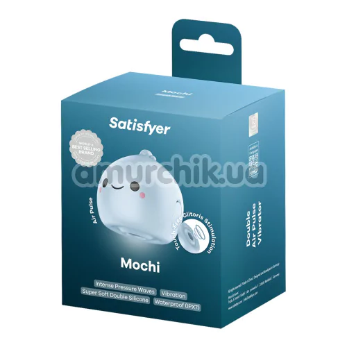 Симулятор орального секса для женщин с вибрацией Satisfyer Mochi, голубой