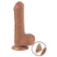 Фаллоимитатор Sliding-Skin Dual Layer Dong 7 с закрытой головкой, светло-коричневый - Фото №2