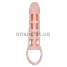Насадка на пеніс з вібрацією Men Extension G - Spot Vibration, тілесна - Фото №1