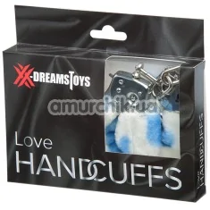 Наручники XXdreamSToys Liebes-Handschellen, біло-блакитні - Фото №1