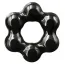Эрекционное кольцо Renegade Spinner Ring Super Stretchable, чёрное - Фото №1