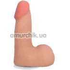 Фалоімітатор Doc Johnson The Realistic Cock With Balls 5, тілесний - Фото №1