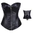 Корсет Star Night Sexy Leather Zipper Corset, черный - Фото №8