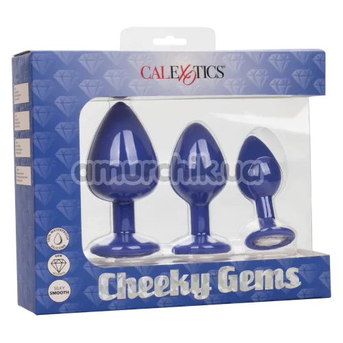 Набір анальних пробок Cheeky Gems, фіолетовий