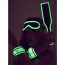 Бондажный набор Bad Kitty Fetish Set Glow in the Dark светящийся в темноте, черный - Фото №5