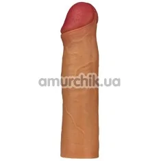 Насадка на пенис Revolutionary Silicone Nature Extender 2, телесная - Фото №1