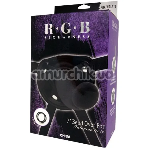 Страпон R.G.B Sex Harness 7 Bend Over For Intermediate, чорний