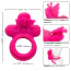 Віброкільце Silicone Rechargeable Butterfly Dual Ring, рожеве - Фото №8